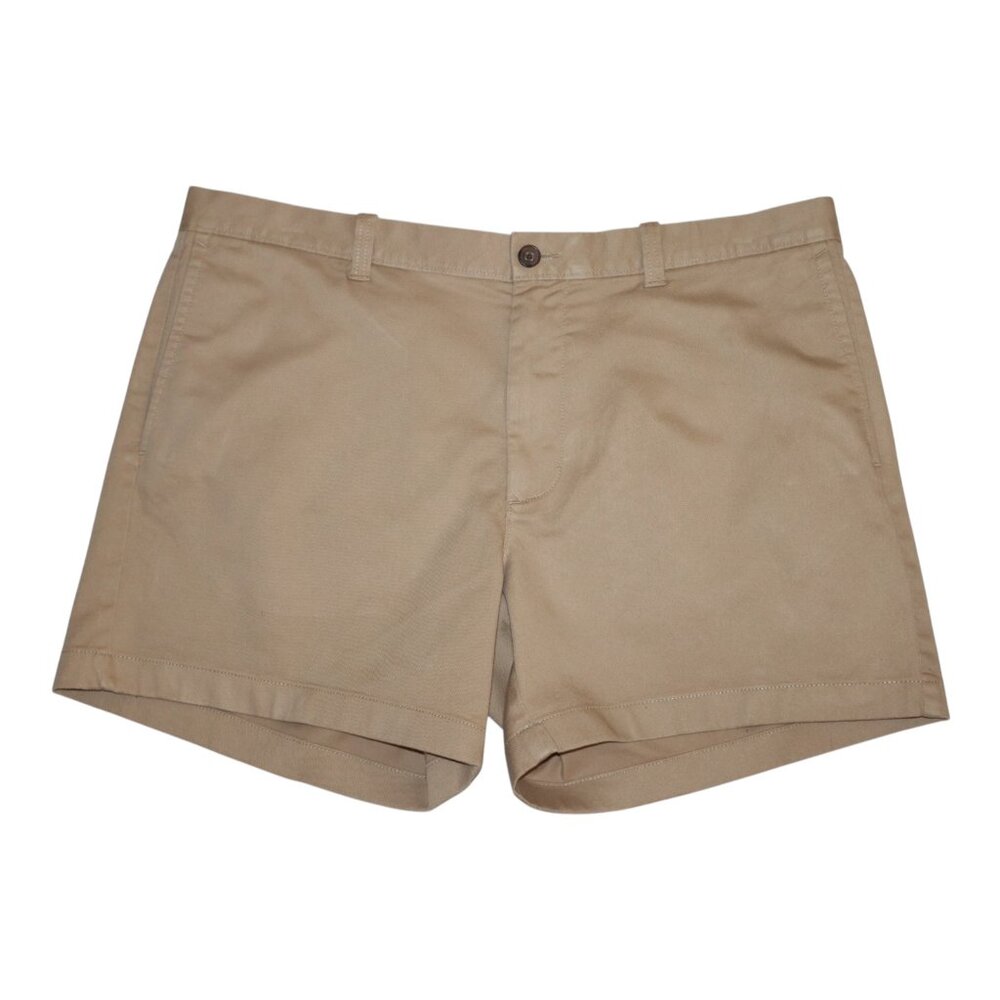 J.CREW Women's 5" Inseam Shorts Size 38 Khaki Beige Re-Imagined Chino Style